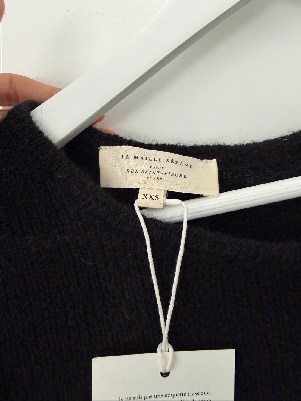 Sézane Gaspard Black Button-Up Knit Cardigan - Picture 9 of 11